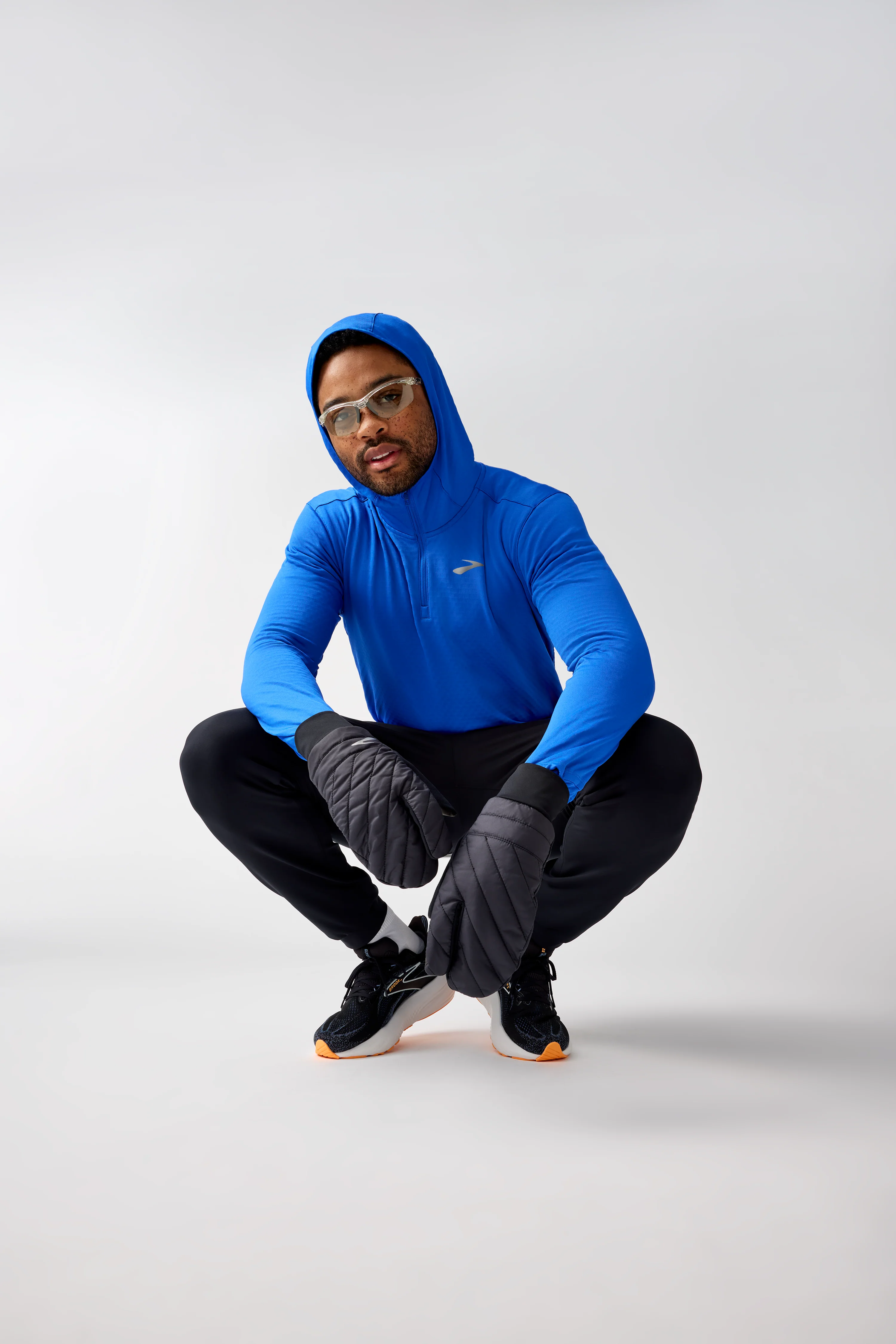 Brooks Notch Thermal Hoodie 3.0 Mens - Blue - Image 4